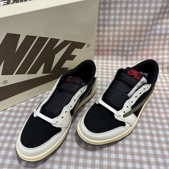 New Air Jordan 1 Retro Low Og Sp Travis Scott Olive - Picture 1 of 6